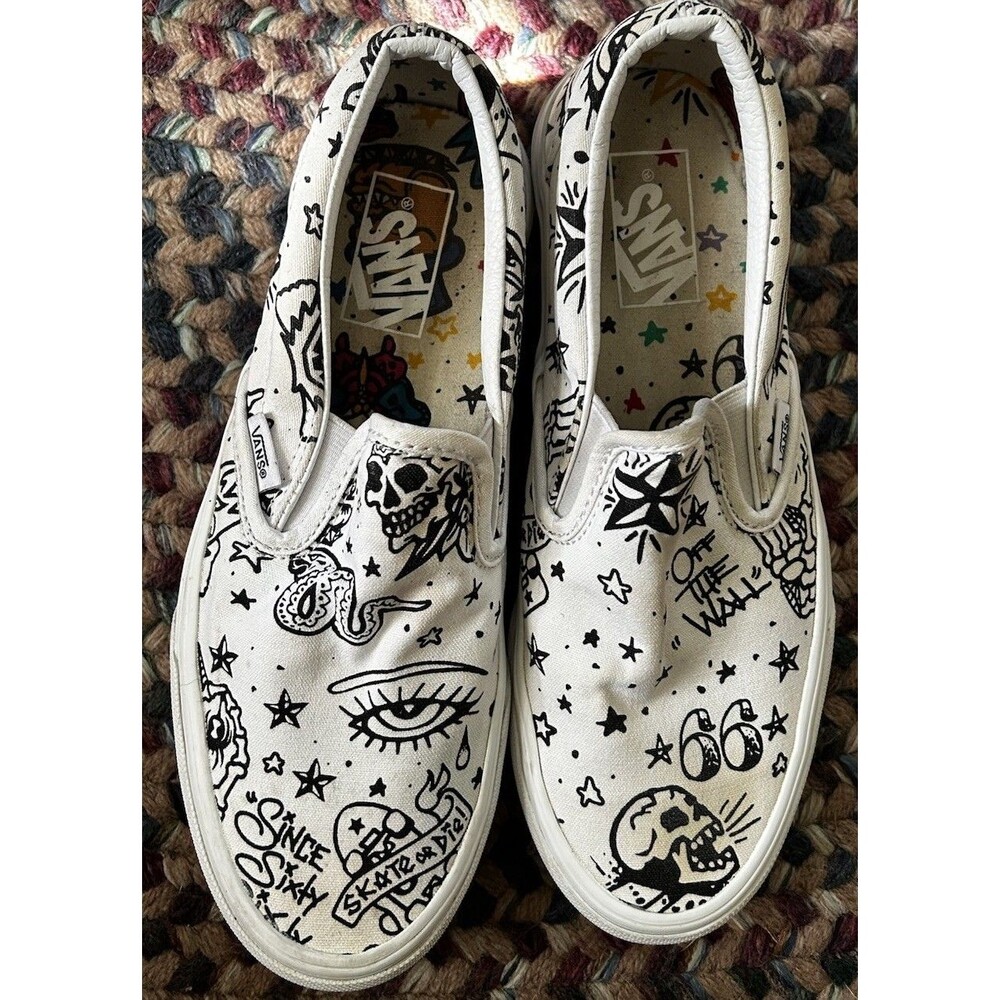 VANS Unisex Skater Shoes U-Color   Womans 8 Off The Wall  Skater Grunge Mens 6.5